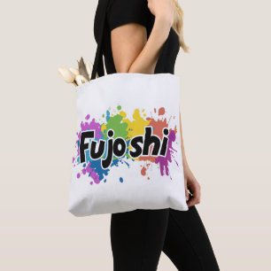 Rainbow Colours Fujoshi Slogan Tote Bag