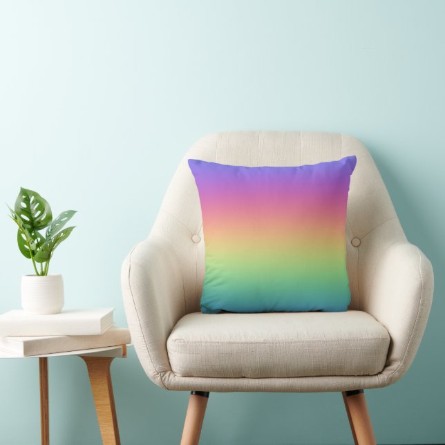Rainbow Colours Gradient Cushion (Chair)