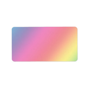 Rainbow Colours Label