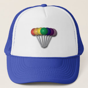 Rainbow Colours Lollipop Hat