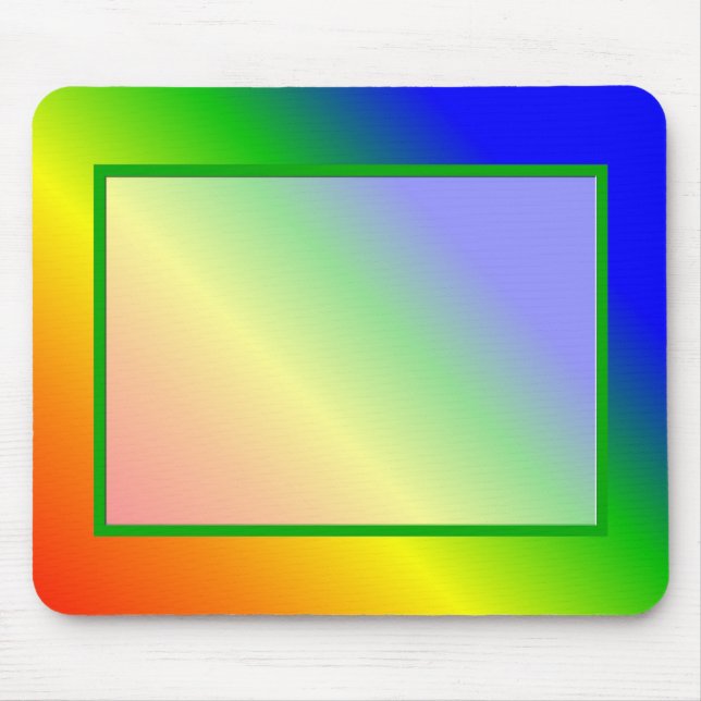 Rainbow Colours Mouse Pad (Front)