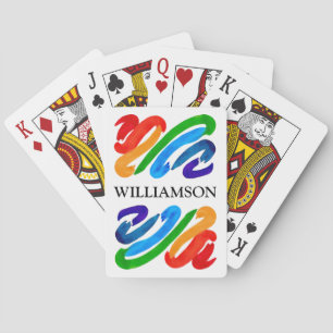 Rainbow Colours Name Playing Cards
