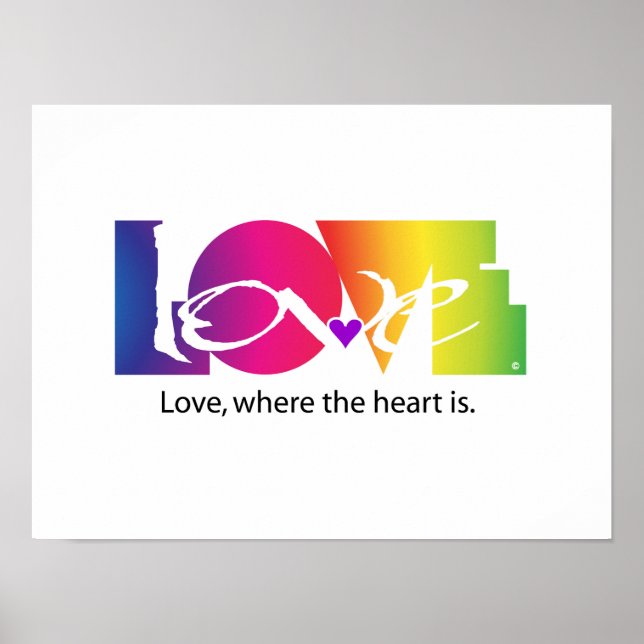 Rainbow Colours of Love Poster (Front)
