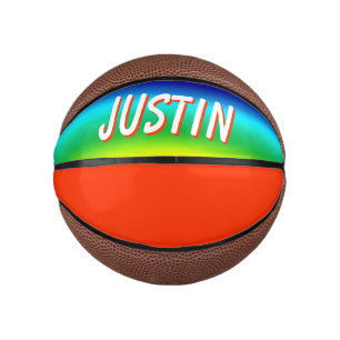 Rainbow Colours Personalised PRIDE Mini Basketball