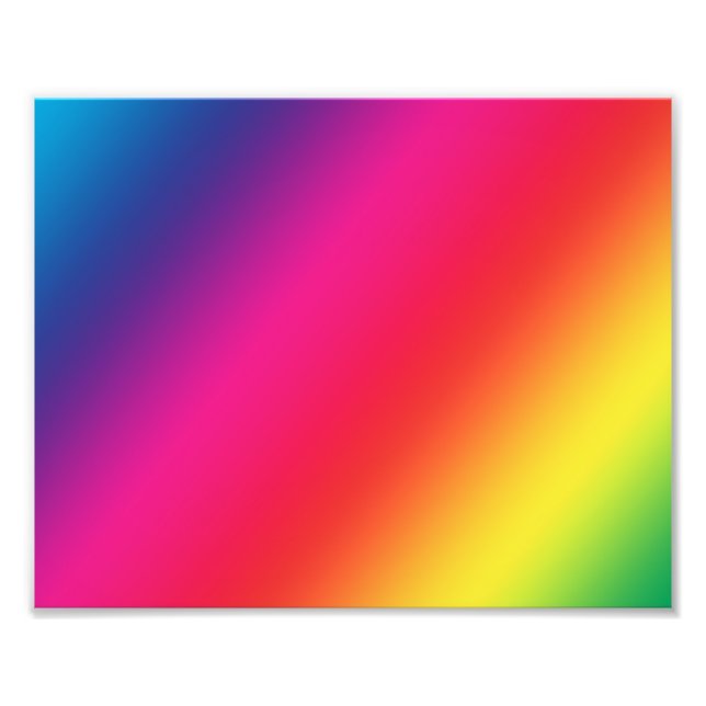 Rainbow Colours Photo Print (Front)