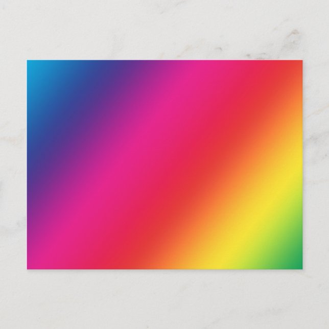 Rainbow Colours Postcard (Front)