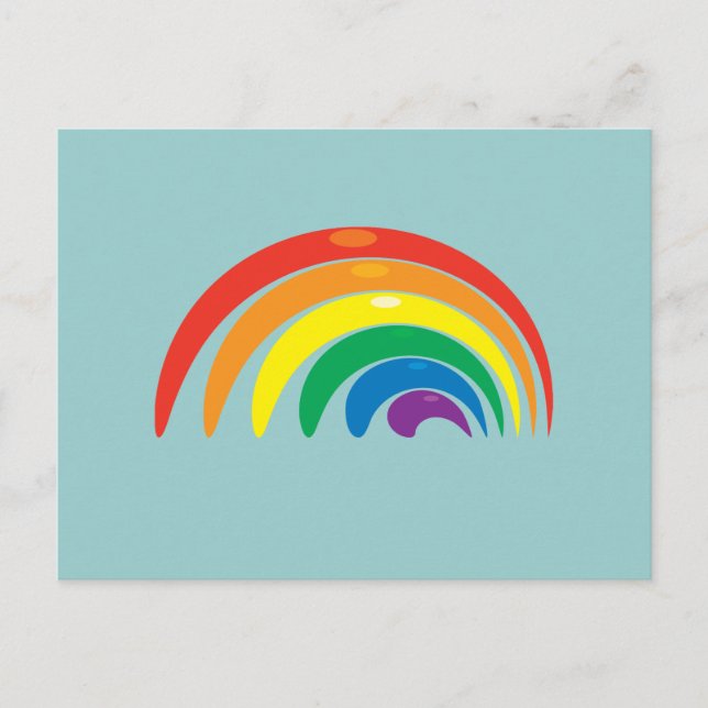 Rainbow Colours Postcard (Front)