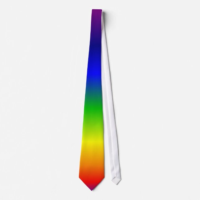Rainbow Colours Red Up Tie (Front)