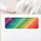 Rainbow Colours Return Address