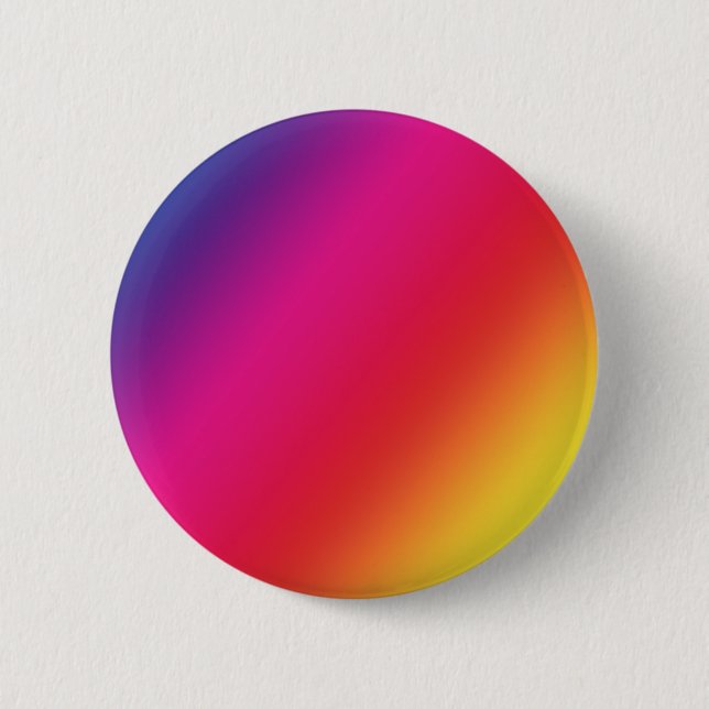 Rainbow Colours Round Button (Front)
