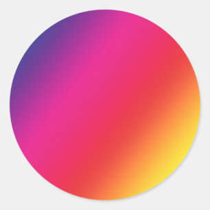 Rainbow Colours Round Sticker