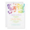 Rainbow colours scroll leaf wedding bridal shower