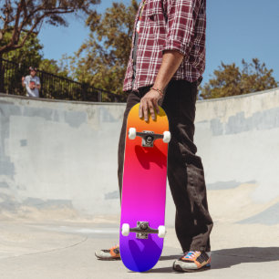 Rainbow Colours Skateboard Colourful