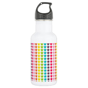 Rainbow Colours Star Pattern 532 Ml Water Bottle