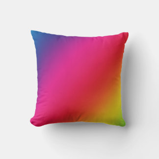Rainbow Colours Throw Pillow