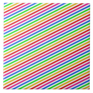 Rainbow Colours Tile