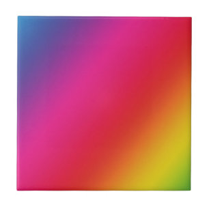 Rainbow Colours Tile/Trivet Tile