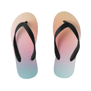 Rainbow Colours Trendy Pink Red Orange Yellow Blue Kid's Thongs