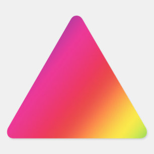 Rainbow Colours Triangle Sticker