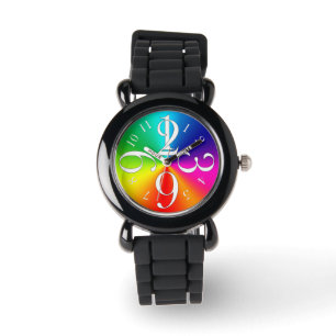 Rainbow colours watch