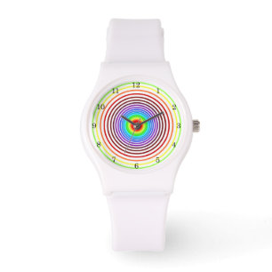 Rainbow Colours Watch with Circles - Your Colour