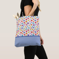 Rainbow Colours Watercolor Style Hearts Colour Blo
