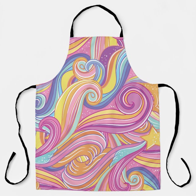 Rainbow Comet: Magical Dreamy Sky. Apron (Front)