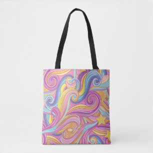 Rainbow Comet: Magical Dreamy Sky. Tote Bag