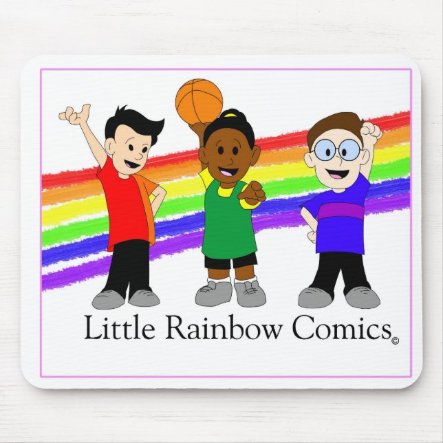 Rainbow Comics Trio Mouse Pad (Front)
