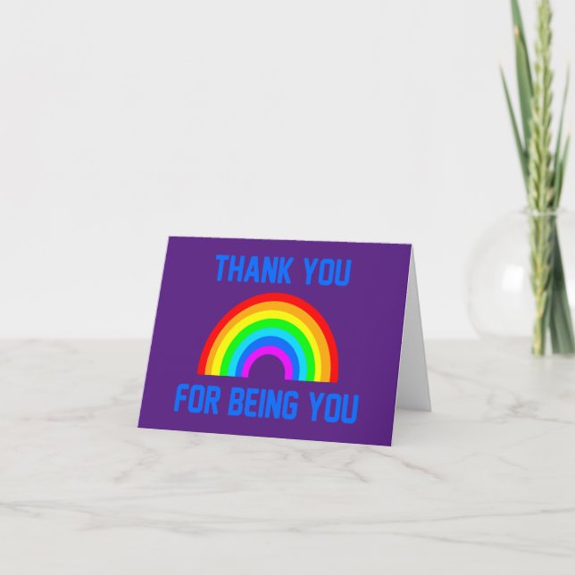 RAINBOW COMING OUT LGBTQ CARD (Front)