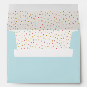 Rainbow Confetti Dot Envelopes