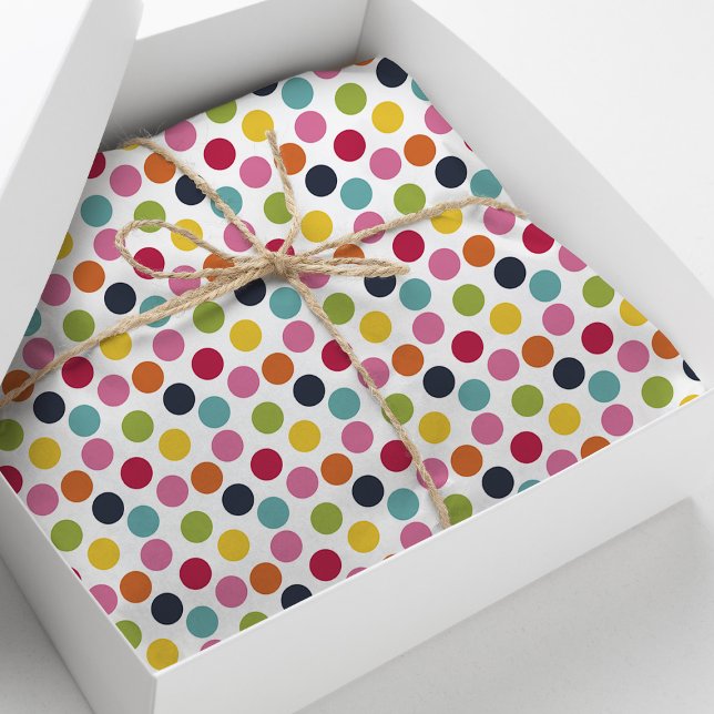 Rainbow Confetti Polka Dots Tissue Paper (Creator Uploaded)