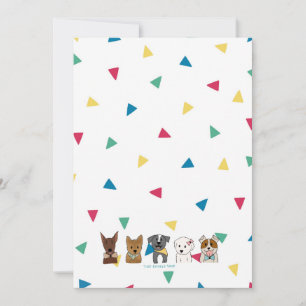 Rainbow Confetti/Puppy Friends Card