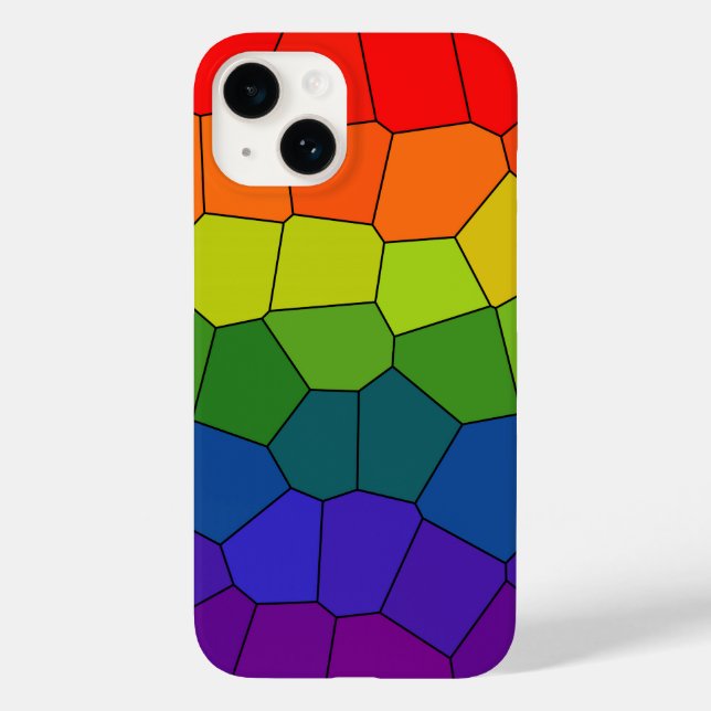Rainbow COOL Pattern Case-Mate iPhone Case (Back)