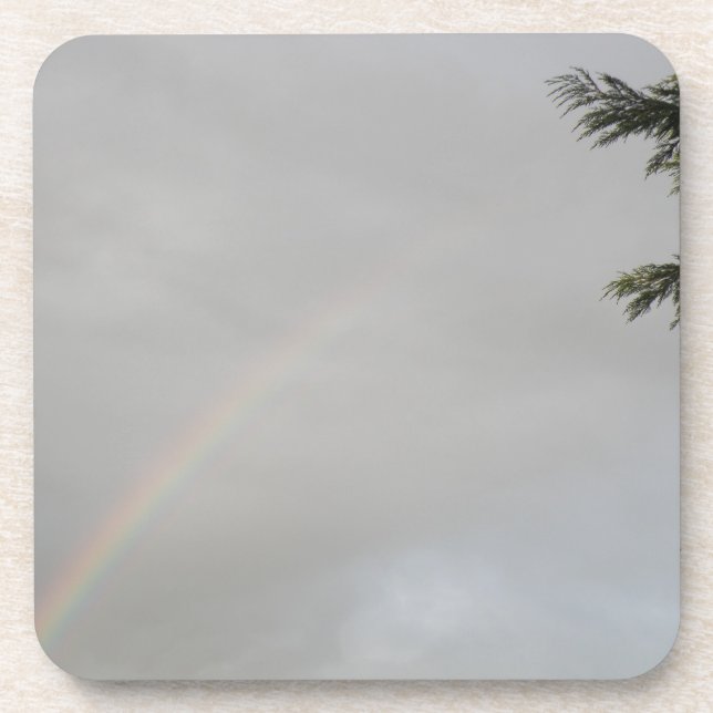 Rainbow Cork Coaster (Front)