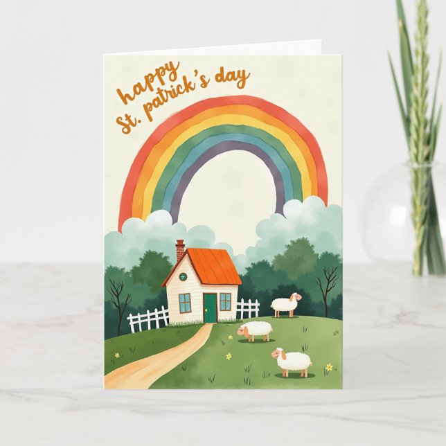 Rainbow Cottage Pattern Card (Front)