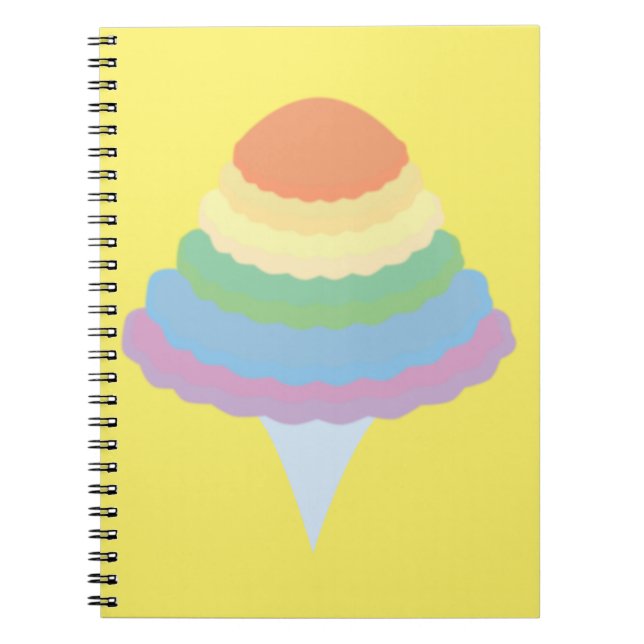 Rainbow Cotton Candy  Notebook (Front)