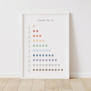 Rainbow Count to 10 Classroom Decor