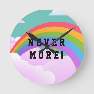 Rainbow Covenant Round Clock