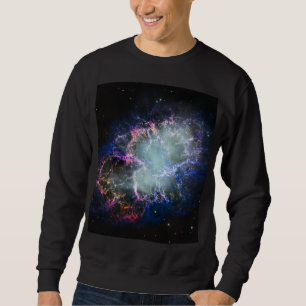 Rainbow Crab Nebula Full Photo Sweatshirt
