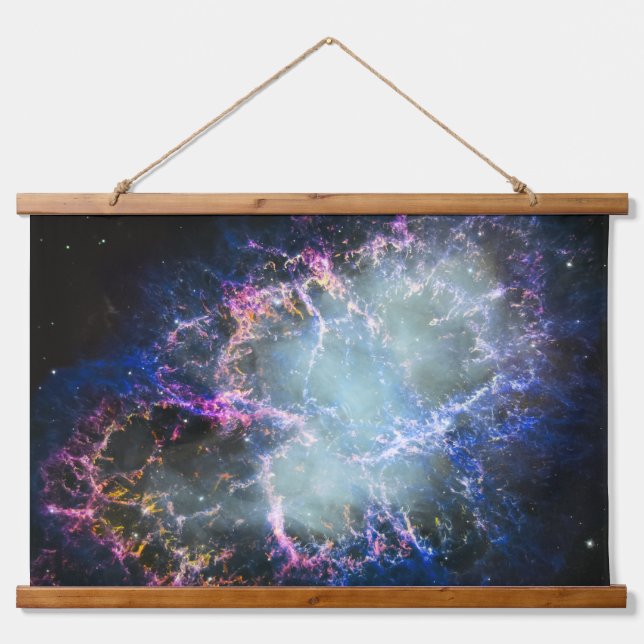 Rainbow Crab Nebula Hanging Tapestry (Front)