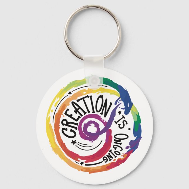 Rainbow Creativity Keychain  (Front)