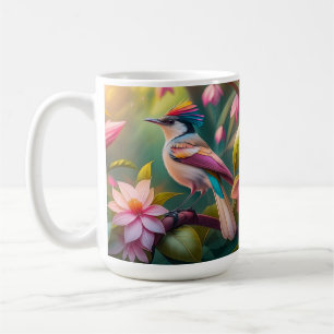 Rainbow crested Jay Fantasy Bird Coffee Mug