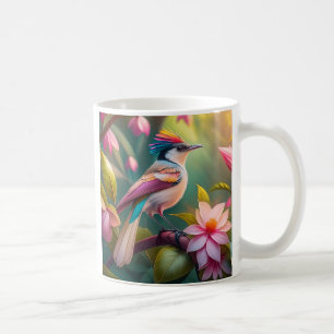 Rainbow crested Jay Fantasy Bird Coffee Mug