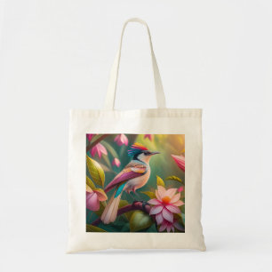 Rainbow crested Jay Fantasy Bird Tote Bag