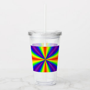 Rainbow Cross Acrylic Tumbler