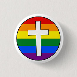 Rainbow Cross Button
