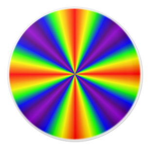 Rainbow Cross Ceramic Knob
