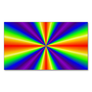 Rainbow Cross Magnetic Business Card