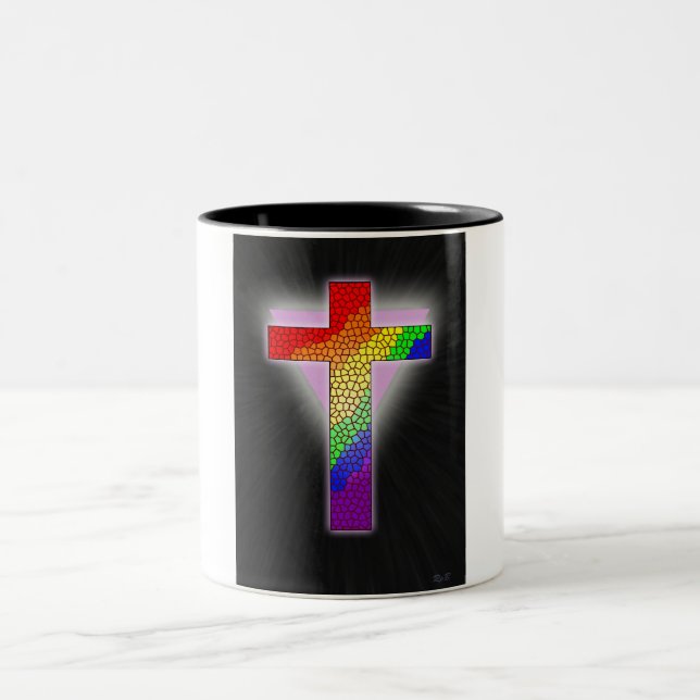 Rainbow Cross Mug (Center)